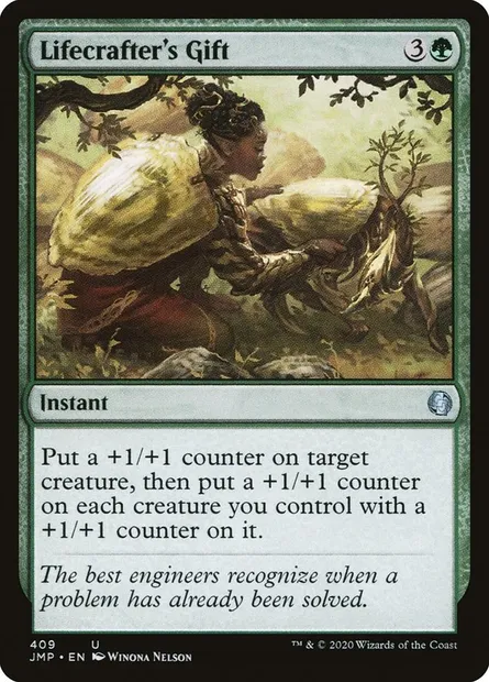 Lifecrafter's Gift, Magic card JMP 409 — Jumpstart set