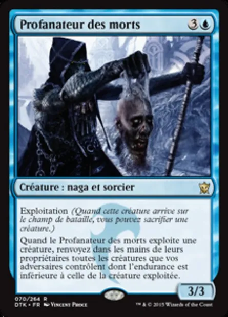 Profanateur des morts, carte Magic DTK 70 — extension Les Dragons de Tarkir