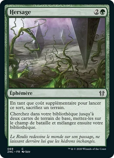 Hersage, carte Magic ZNC 69 — extension Zendikar Rising Commander