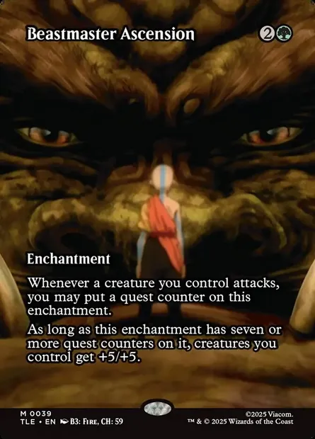 Beastmaster Ascension, Magic card TLE 39 — Avatar: The Last Airbender Eternal set