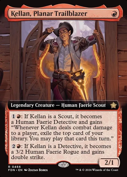 Kellan, Planar Trailblazer, Magic card FDN 466 — Foundations set