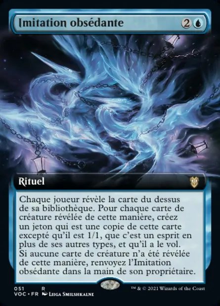 Imitation obsédante, carte Magic VOC 51 — extension Crimson Vow Commander