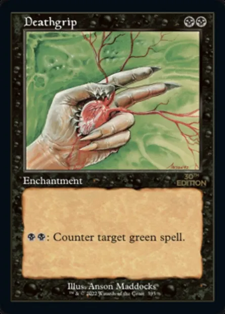 Deathgrip, Magic card 30A 395 — 30th Anniversary Edition set