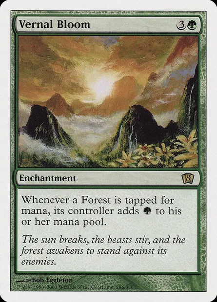 Vernal Bloom, Magic card 8ED 286 — Eighth Edition set
