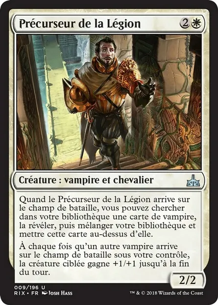 Précurseur de la Légion, carte Magic RIX 9 — extension Les combattants d'Ixalan