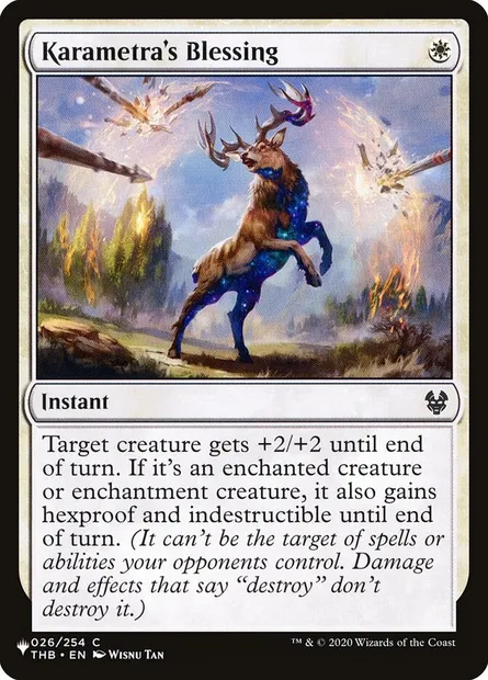 Karametra's Blessing, Magic card PLST THB-26 — The List set