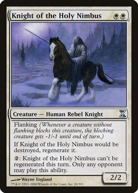 Chevalier du Halo sacré, carte Magic TSP 26 — extension Spirale Temporelle