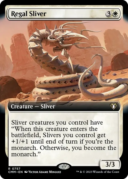 Regal Sliver, Magic card CMM 757 — Commander Masters set