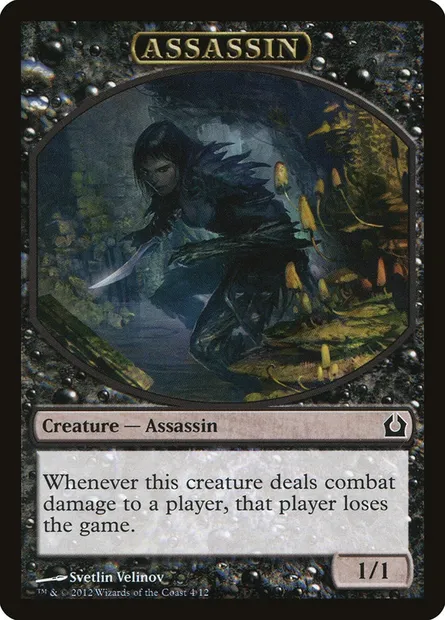 Assassin, carte Magic TRTR 4 — extension Return to Ravnica Tokens