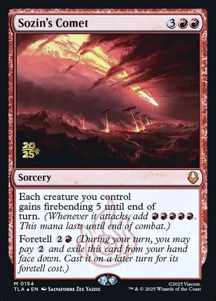 Sozin's Comet, Magic card PTLA 154s — Avatar: The Last Airbender Promos set