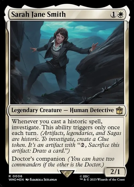 Sarah Jane Smith, Magic card WHO 6 — Doctor Who set