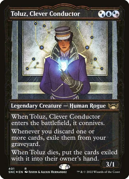 Toluz, Clever Conductor, Magic card SNC 401 — Streets of New Capenna set