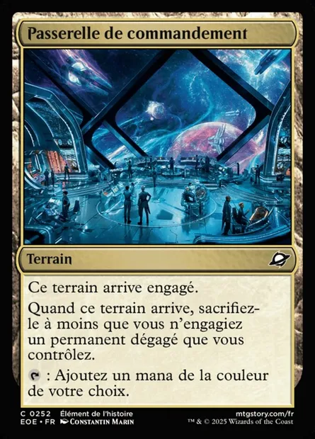 Passerelle de commandement, carte Magic EOE 252 — extension Edge of Eternities