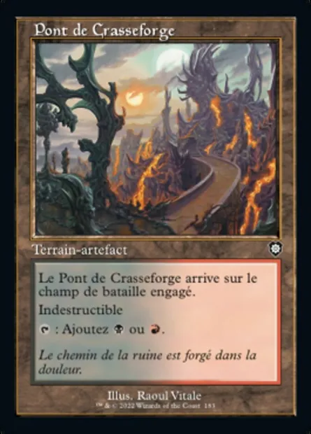 Pont de Crasseforge, carte Magic BRC 183 — extension The Brothers' War Commander