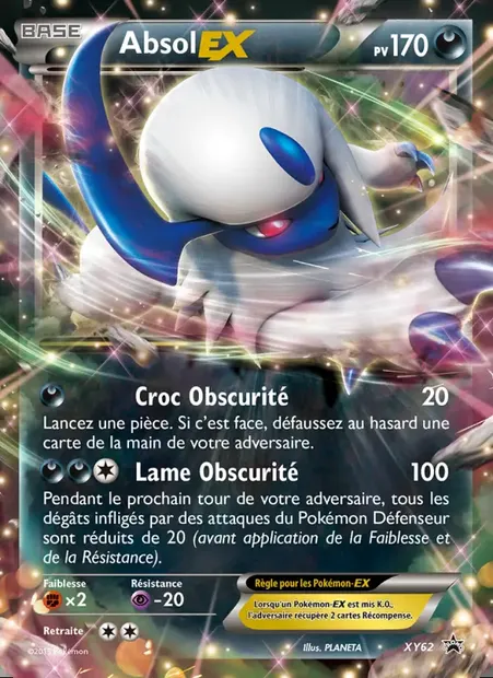Absol EX, carte Pokémon XY 62 — extension Promo XY