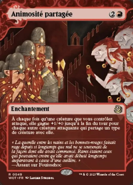Animosité partagée, carte Magic WOT 49 — extension Wilds of Eldraine: Enchanting Tales