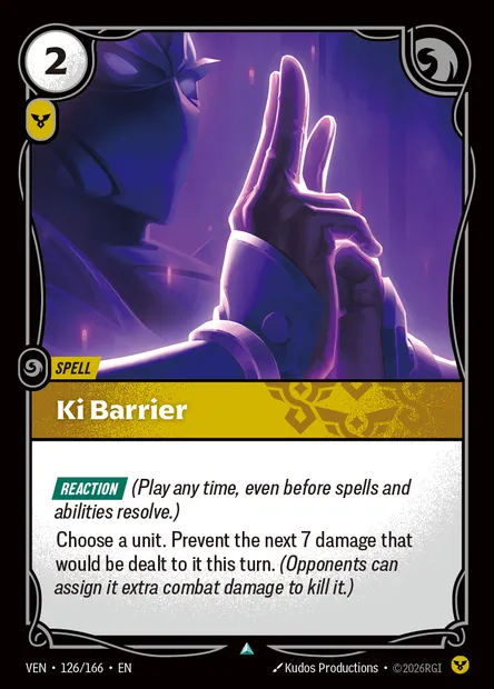 Ki Barrier, carte Riftbound VEN 126 — extension Vendetta