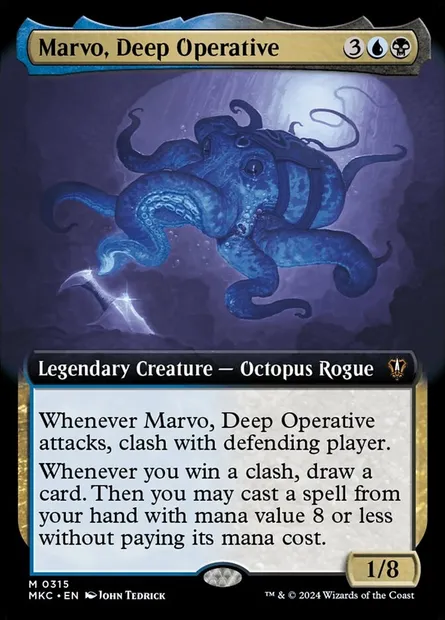 Marvo, Deep Operative, Magic card MKC 315 — Murders at Karlov Manor Commander set