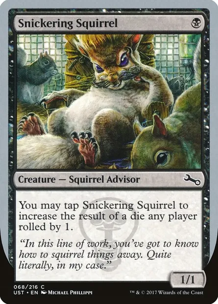 Snickering Squirrel, carte Magic UST 68 — extension Unstable