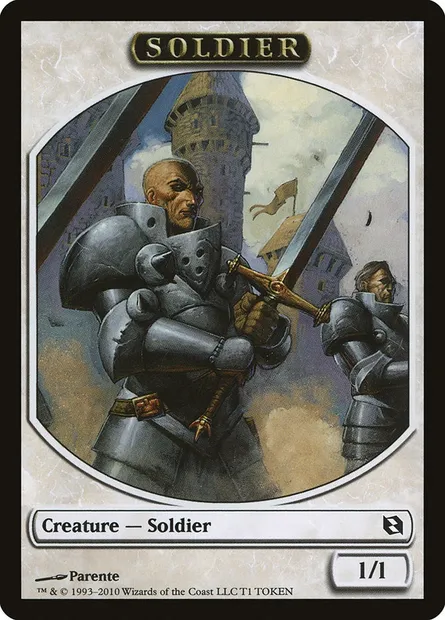 Soldier, Magic card TDDF 1 — Duel Decks: Elspeth vs. Tezzeret Tokens set