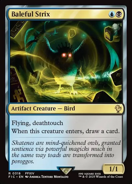 Baleful Strix, Magic card FIC 318 — Final Fantasy Commander set