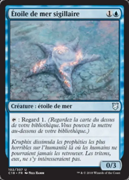 Étoile de mer sigillaire, carte Magic C18 102 — extension Commander 2018