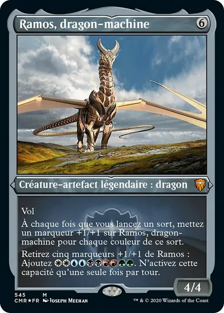 Ramos, dragon-machine, carte Magic CMR 545 — extension Commander Legends