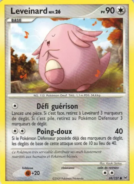 Leveinard, carte Pokémon PL 69 — extension Platine