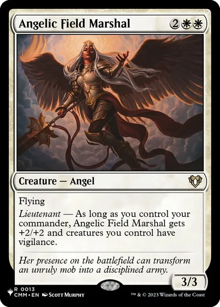 Angelic Field Marshal, Magic card PLST CMM-13 — The List set