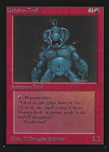 Troll d'Uthden, carte Magic CEI 181 — extension Intl. Collectors' Edition