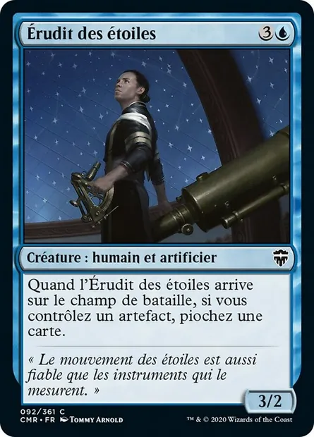Érudit des étoiles, carte Magic CMR 92 — extension Commander Legends