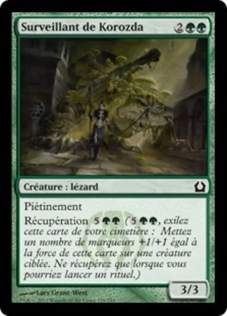 Surveillant de Korozda, carte Magic RTR 129 — extension Retour à Ravnica