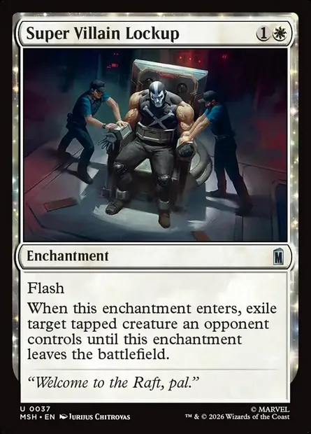Super Villain Lockup, Magic card MSH 37 — Marvel Super Heroes set