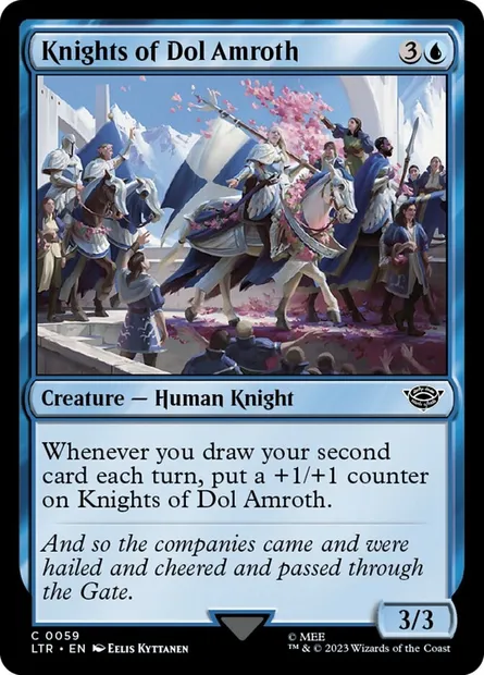 Knights of Dol Amroth, Magic card LTR 59 — The Lord of the Rings: Tales of Middle-earth set