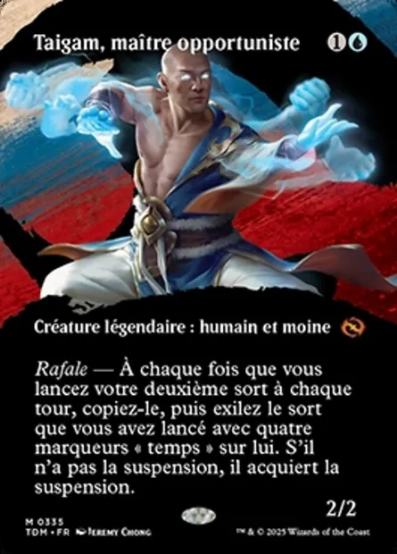 Taigam, maître opportuniste, carte Magic TDM 335 — extension Tarkir: Dragonstorm