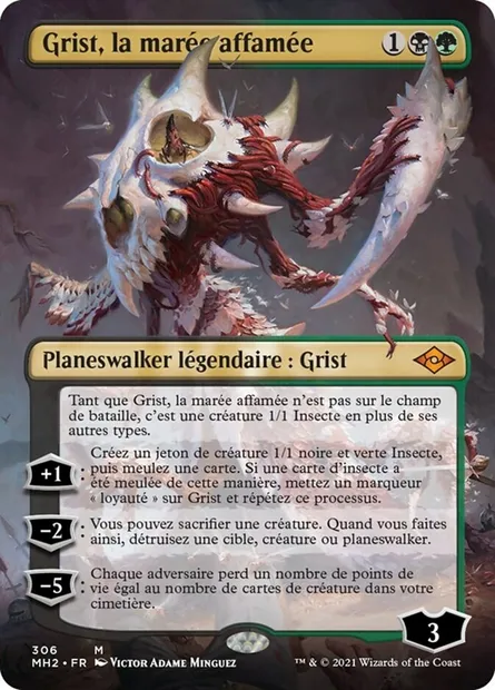 Grist, la marée affamée, carte Magic MH2 306 — extension Horizons du Modern 2