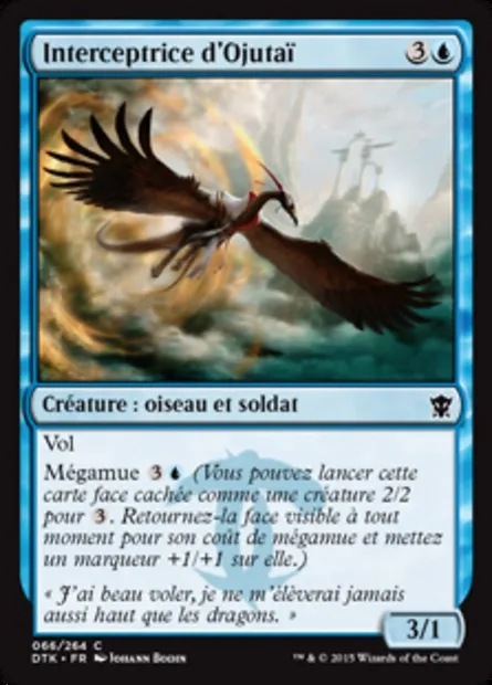 Interceptrice d'Ojutaï, carte Magic DTK 66 — extension Les Dragons de Tarkir