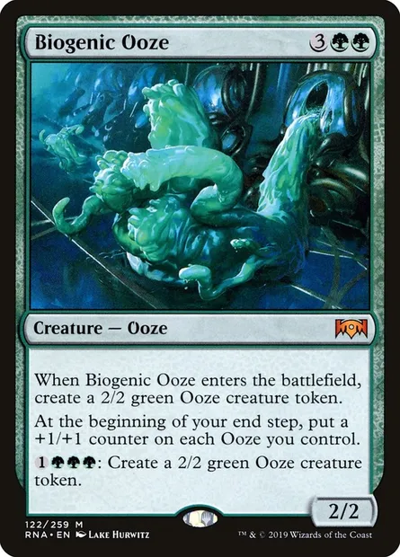 Biogenic Ooze, Magic card RNA 122 — Ravnica Allegiance set