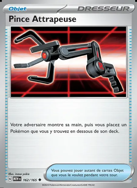Pince Attrapeuse, carte Pokémon MEW 162 — extension 151