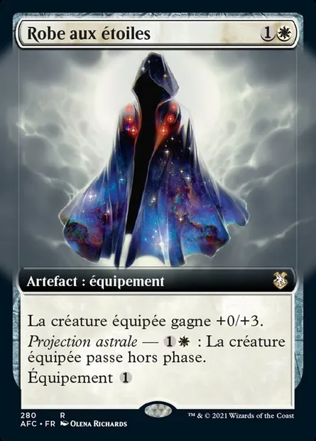 Robe aux étoiles, carte Magic AFC 280 — extension Forgotten Realms Commander