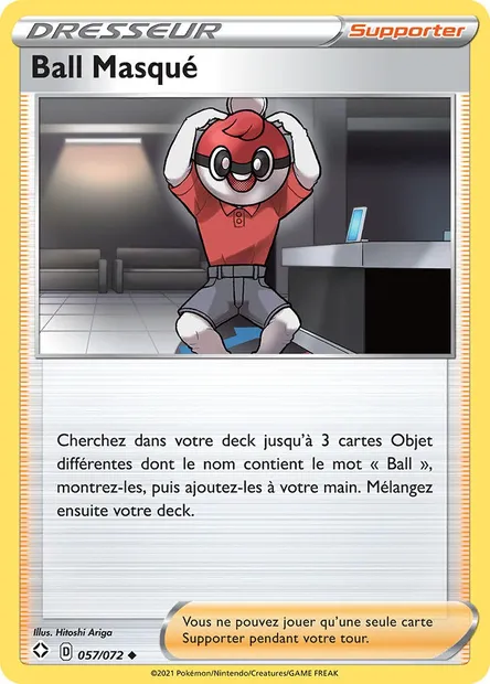 Ball Masqué, carte Pokémon SHF 57 — extension Destinées Radieuses