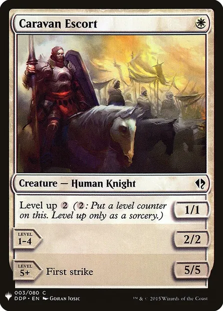 Caravan Escort, Magic card PLST DDP-3 — The List set