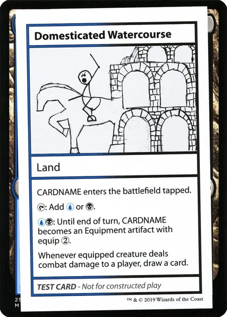 Domesticated Watercourse, carte Magic CMB2 114 — extension Mystery Booster Playtest Cards 2021