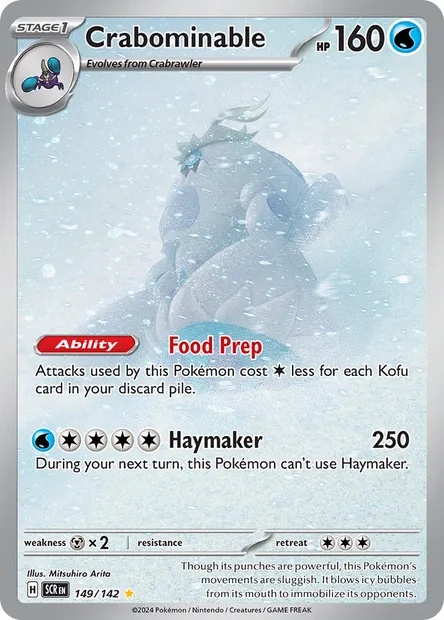 Crabominable, Pokémon card SCR 149 — Stellar Crown set