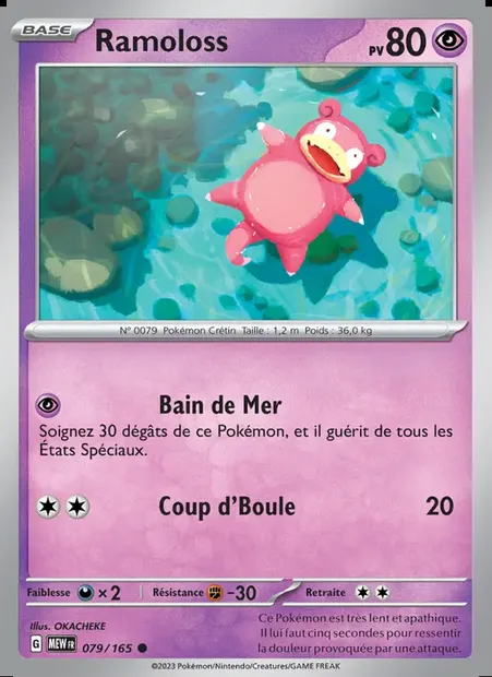 Ramoloss, carte Pokémon MEW 079 — extension 151