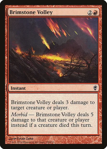 Volée sulfureuse, carte Magic CNS 138 — extension Conspiration