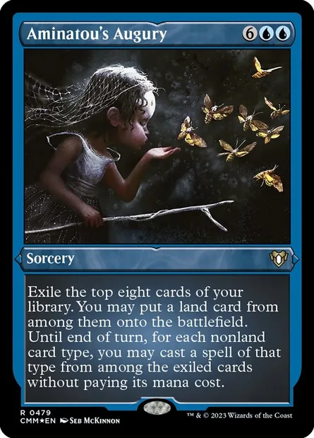 Aminatou's Augury, Magic card CMM 479 — Commander Masters set