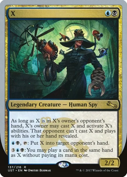 X, carte Magic UST 137 — extension Unstable