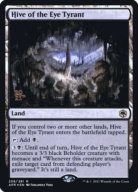 Essaim du despote tyrannœil, carte Magic PAFR 258s — extension Adventures in the Forgotten Realms Promos
