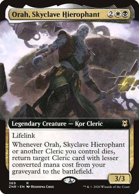 Orah, Skyclave Hierophant, Magic card ZNR 369 — Zendikar Rising set